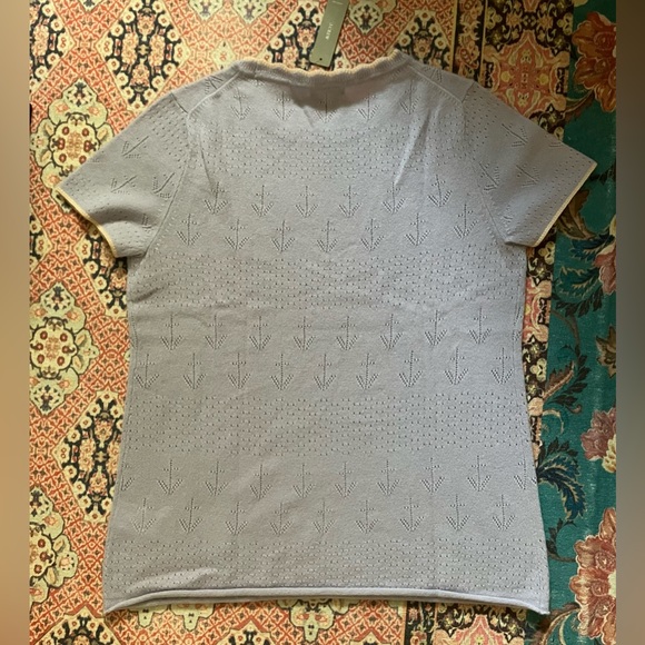 J Crew Lavender Cashmere T Shirt - Picture 3 of 5